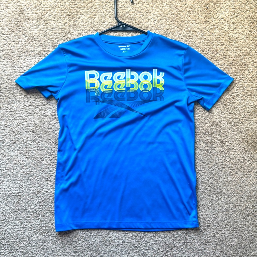 Reebok Kids’ Vibrant Blue Shirt - Medium (Ages 10-12)